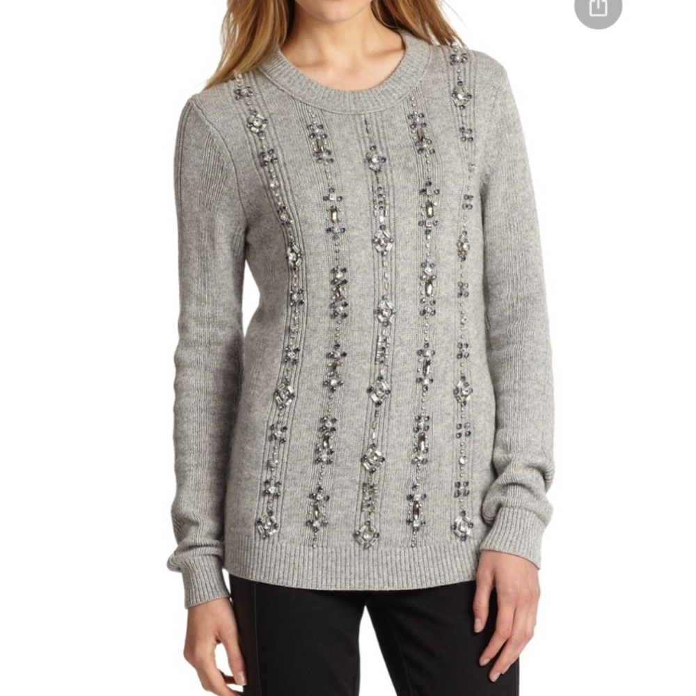 Tory Burch jewelled knit sweater